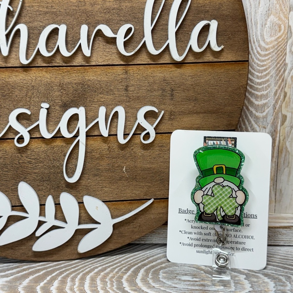 St Patrick’s Day Badge Reel Holder